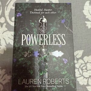Powerless by Lauren Roberts - Dark Green & Purple Cover Paperback